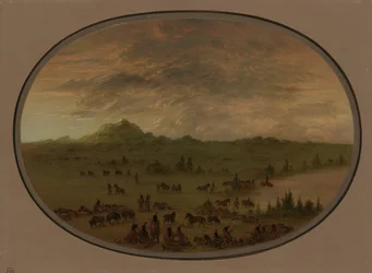 Bivouac of a Sioux War Party at Sunrise