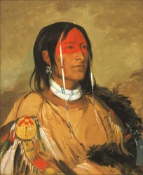 Eeh-tow-wées-ka-zeet, He Who Has Eyes Behind Him also known as Broken Arm, a Foremost Brave, 1832