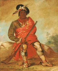 Eteh-éé-fix-e-co, Deer Without a Heart, a Chief, 1838
