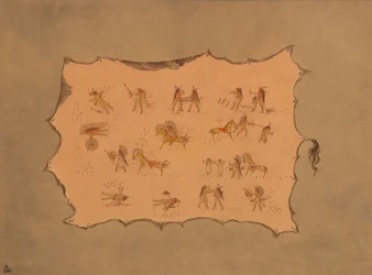 Facsimile of the Robe of Mah-to-toh-pa - Mandan