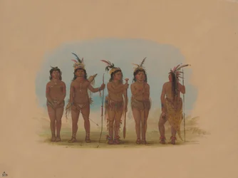 Five Caribbe Indians, 1854-1869