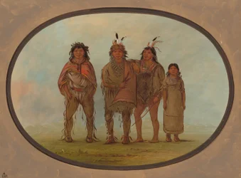 Four Dogrib Indians, 1855-1869