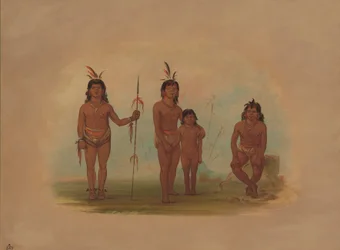 Four Goo-a-give Indians, 1854-1869