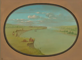 Mandan Village - A Distant View