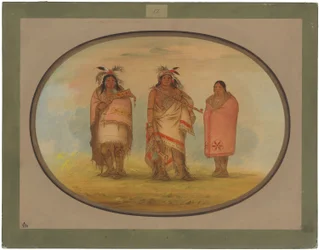 Menomonie Chief, His Wife, and Son