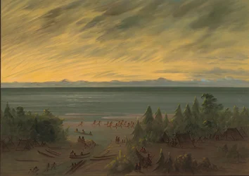 Nayas Village at Sunset, 1855-1869