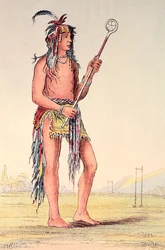 Sioux Ball Player Ah-No-Je-Nange, 