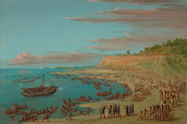 The Griffin Entering the Harbor at Mackinaw, August 27, 1679