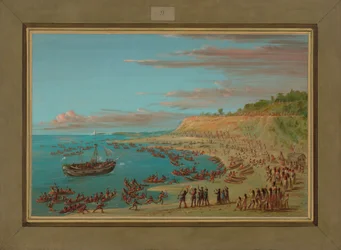 The Griffin Entering the Harbor at Mackinaw, August 27th 1679