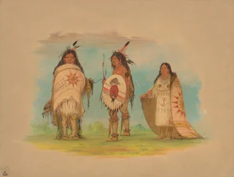 Three Riccarree Indians