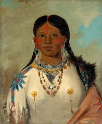 Tís-se-wóo-na-tís, She Who Bathes Her Knees, Wife of the Chief