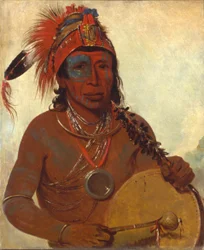 Tóh-to-wah-kónda-pee, Blue Medicine, a Medicine Man of the Ting-ta-to-ah Band