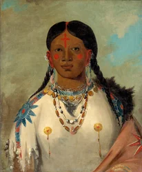 Tís-se-wóo-na-tís, She Who Bathes Her Knees, Wife of the Chief