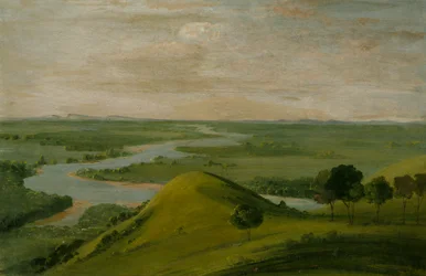 View of the Junction of the Red River and the False Washita, in Texas, 1834-1835