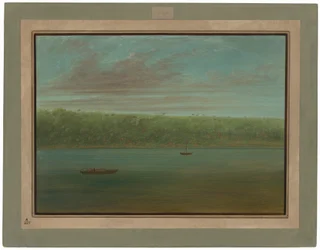 View of the Shore of the Amazon - Boat Sketch