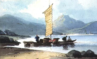 Boat with Yellow Sail, China