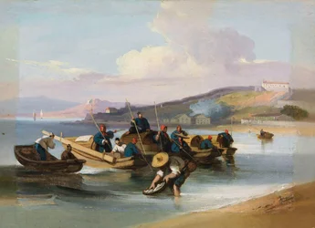 Chinese Scene, Fishermen