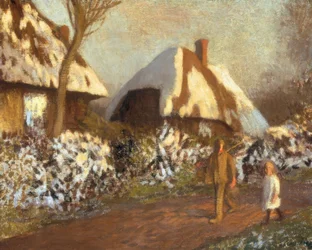 Cottages on a Frosty Evening