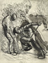 Propping the Rick, c.1900