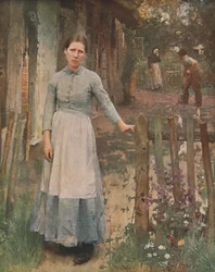 The Girl at the Gate, 1889, c1930