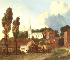 A View of Harrow, with St. Mary