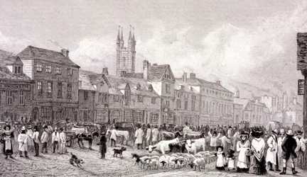Smithfield Market, London, c1830