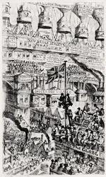 A Malthusian View of an Overcrowded London, England, of the Future, After the Writings of Thomas Malthus