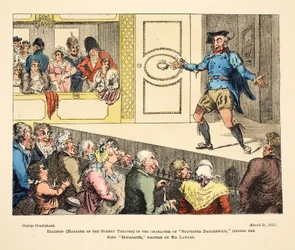 Elliston (Manager of the Surrey Theatre) in the character of 