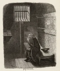 Fagin in the condemned cell, from 
