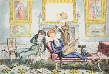 Hummingbirds or A Dandy Trio, pub. 1835