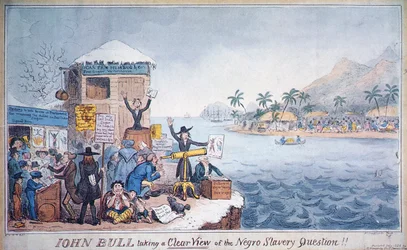 John Bull Taking a Clear View of the Black Slavery Question, published by G. Humphrey