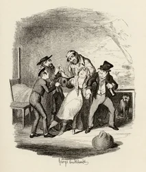Mr Fagin and his pupil recovering Nancy, from 