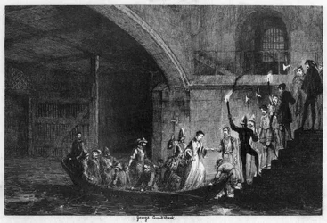 Queen Jane and Lord Guilford Dudley brought back to the Tower