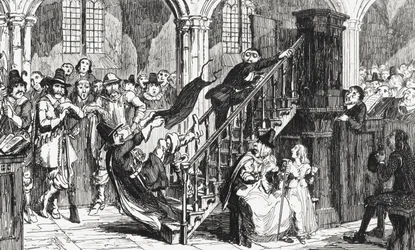 Reverend Holdenough During a Service, Illustration from 