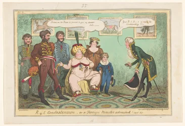 Caricature of Princess Caroline, 1817