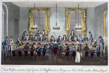 Table of Games at the Palais Royal - in “Life in Paris” by David Carey, London