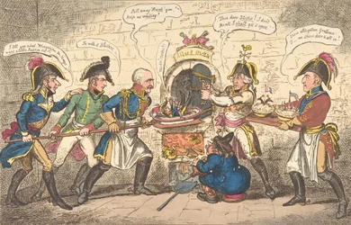 The Allied Bakers or the Corsican Toad in the Hole, April 1, 1814