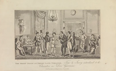 The Green Room at Drury Lane Theatre