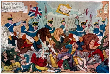 The Massacre of Peterloo, or Britons Strike Home, 1819