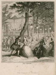 The supper at Vauxhall Gardens, London