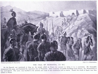 The fall of Numantia 133BC