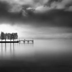 Serene Lake Pier