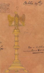 Designs executed for Jones and Willis, metal and wood-workers and church furniture manufacturers of Birmingham and London