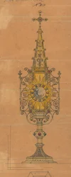 Designs executed for Jones and Willis, metal and wood-workers and church furniture manufacturers of Birmingham and London