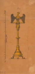 Designs executed for Jones and Willis, metal and wood-workers and church furniture manufacturers of Birmingham and London