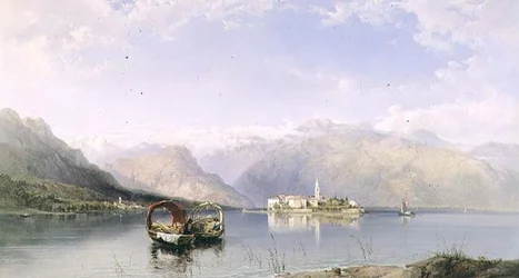 Isola Pescatori from Isola Bella on Lake Maggiore