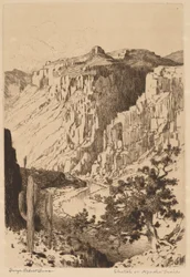 Sketch on Apache Trail, Arizona