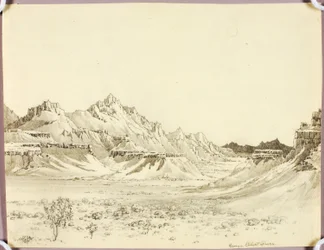 Untitled, transfer drawing for Arizona Night
