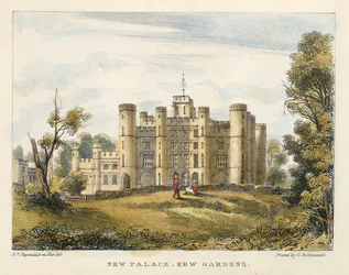 New Palace, Kew Gardens, plate 1 from Kew Gardens: A Series of Twenty-Four Drawings on Stone, engraved by Charles Hullmandel