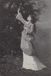 At the Hawthorn Bush (engraving)